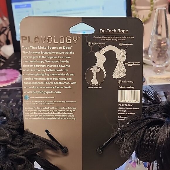 PLAYOLOGY Toys That Makes Scents To Dogs 1 MEDIUM KNOTTED ROPE Chew N… - Picture 4 of 6